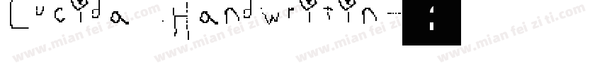 Lucida Handwritin字体转换